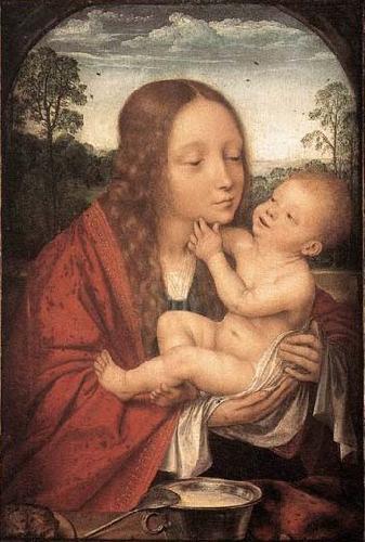 Quentin Massys Virgin and Child in a Landscape oil painting image